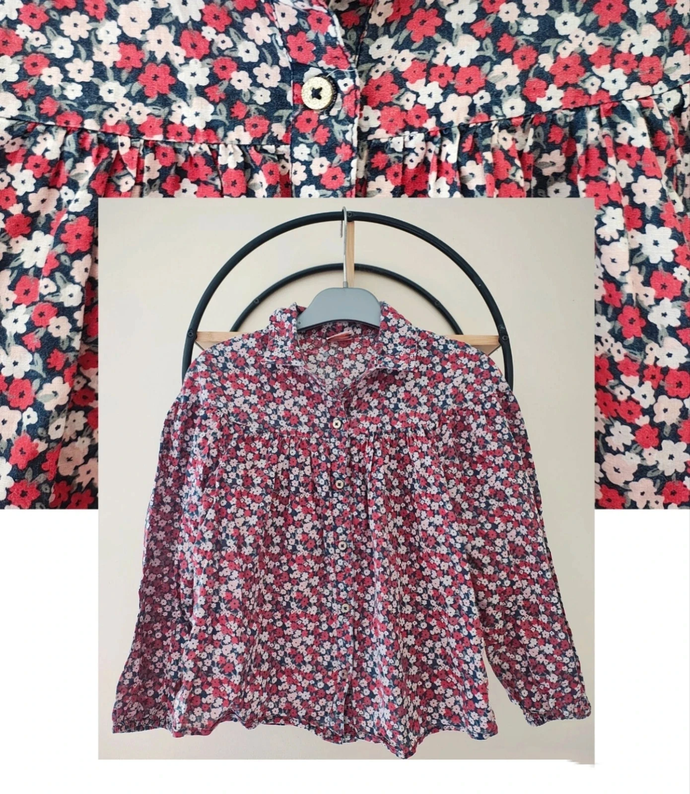 8 ans blouse chemise tape a l'oeil